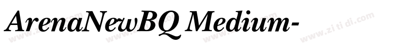 ArenaNewBQ Medium字体转换 ArenaNewBQ Medium字体转换